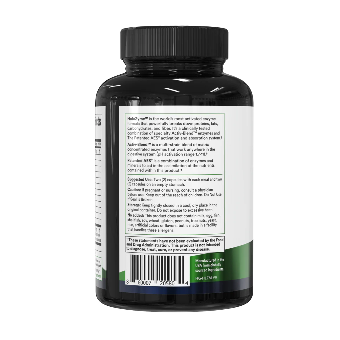 Healthy Gut - HoloZyme enzymer (180 kapsler) - Image 5