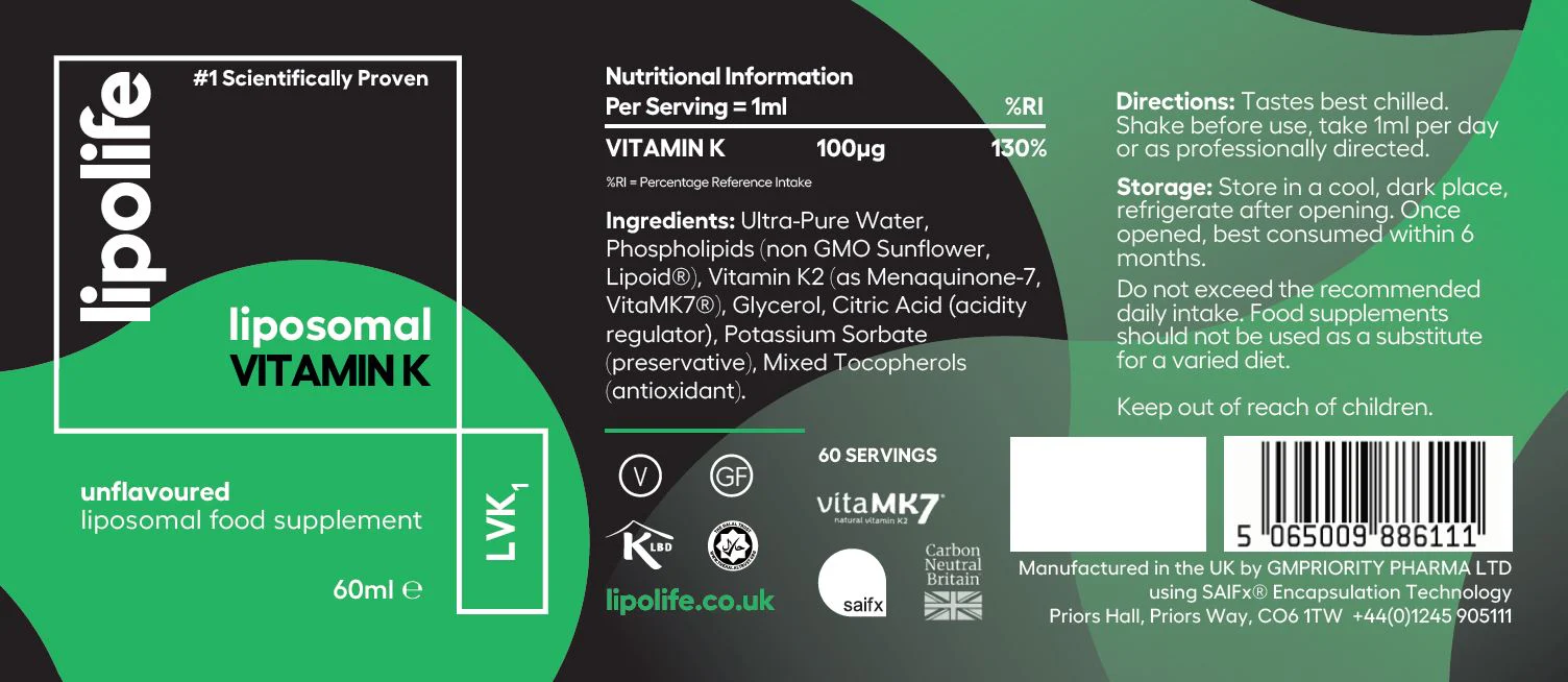 Lipolife - Liposomal Vitamin K2 - Image 3