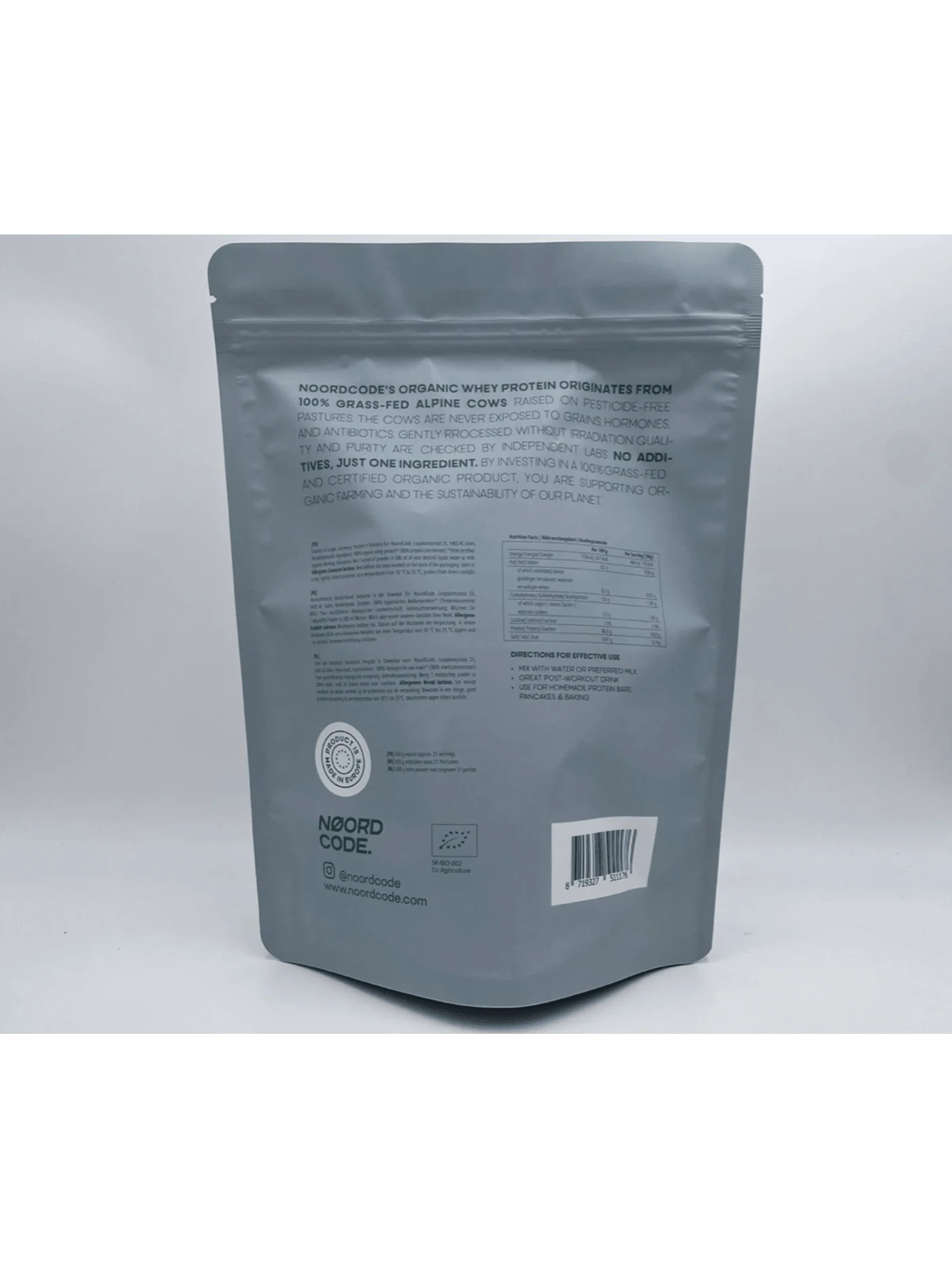NoordCode - Pure Whey Økologisk (proteinpulver) 650 g - Image 3